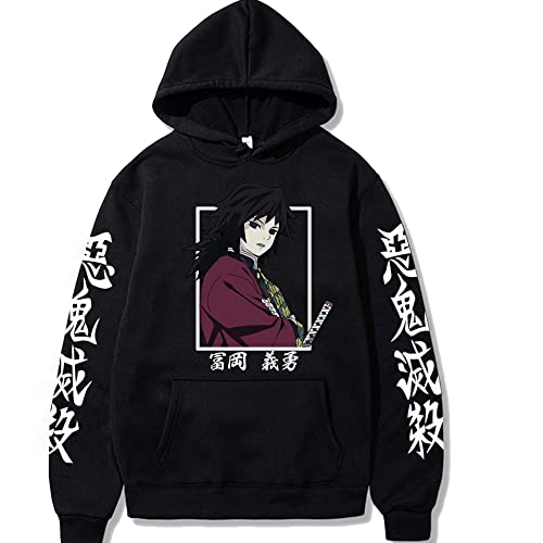 MEDM Mann Frau Pullovers Tops Dämon Slayer Tomioka Giyuu Anime Hoodie Mode Winter-style7||L von MEDM