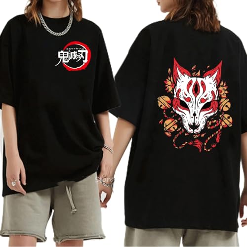 MEDM Unisex Dämon Slayer T-Shirt 70% Baumwoll-T-Shirts Anime Print T-Shirt Rengoku Kyoujurou Nezuko Ninja Short Top Y2K Harajuku Tops-style12||4XL von MEDM