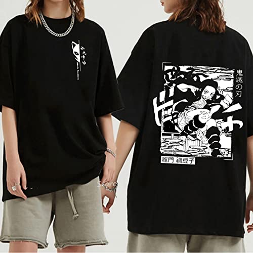 MEDM Unisex Dämon Slayer T-Shirt 70% Baumwoll-T-Shirts Anime Print T-Shirt Rengoku Kyoujurou Nezuko Ninja Short Top Y2K Harajuku Tops-style6||XL von MEDM