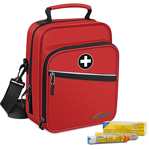 MEDMAX Medikament Tasche, Insulin Kühltasche EpiPen Isolierte Tragetasche, Große Kapazität Notfalltasche für Diabetes-Zubehör, Asthma-Inhalator, Anti-Histamin, Auvi-Q, Allergy Medicine Essentials von MEDMAX