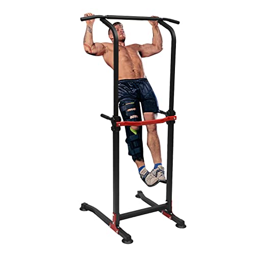 MEELRYD Power Tower Dip Station, Klimmzugstange freistehend, Höhenverstellbar, Freistehend, Pull Up Bar, Fitnessgeräte für Zuhause, Max. Belastbarkeit 150 kg MEELRYD Power Tower Dip Station, Klimmzugstange freistehend, Höhenverstellbar, Freistehend, Pull Up Bar, Fitnessgeräte für Zuhause, Max. Belastbarkeit 150 kg von MEELRYD