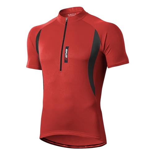 MEETWEE Herren Radtrikot Fahrradtrikot Kurzarm, Fahrradbekleidung Fahrrad Trikot T Shirt für Männer, Atmungsaktive Cycling Jersey Schnell Trocknen Radsport Bekleidung von MEETWEE