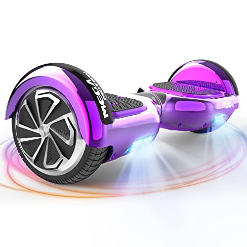 MEGA MOTION Hoverboard, 6,5 Zoll mit Zwei Rädern Hoverboards für Kinder mit Bluetooth-Lautsprecher-leistungsstarkem Motor, LED Licht, die Geschenke für Kinder ab 8 Jahren von MEGA MOTION