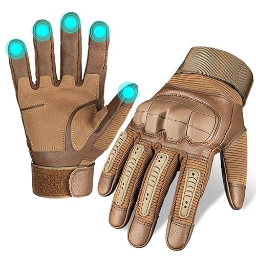 MEIION IndestructibleGlove Unverwüstliche taktischeHandschuhe Outdoor Full Finger Tactical Gloves Outdoor Unarmed Gloves mit Knöchelschutz und Touchscreen von MEIION