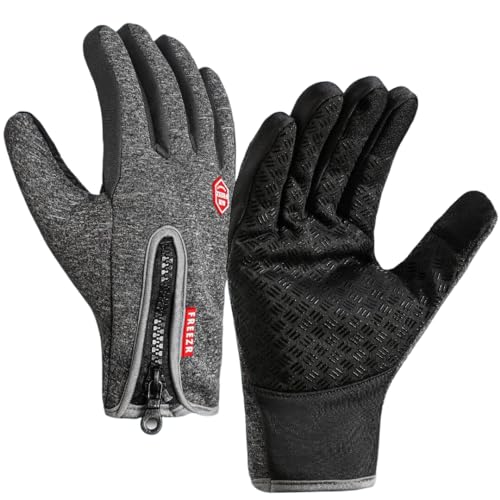 MEIION Thermoalpin Freezer Thermo Handschuhe-perfekt fur jedes Abenteuer wie Laufen und Radfahren,Winterfeste Handschuhe mit wasserabweisender oberfläche und Touchscreen-Kompatibilität von MEIION