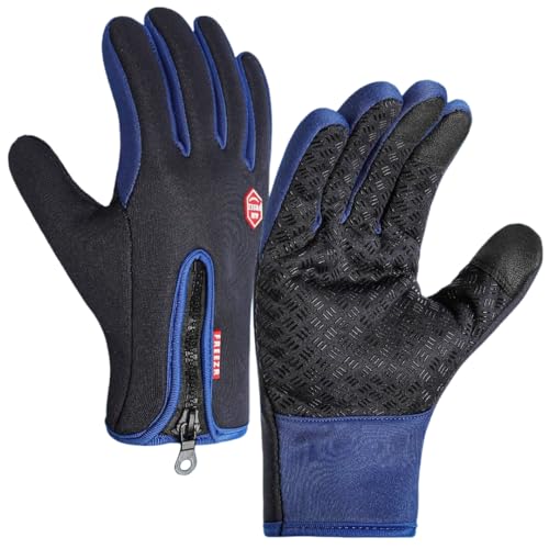 MEIION Thermoalpin Freezer Thermo Handschuhe-perfekt fur jedes Abenteuer wie Laufen und Radfahren,Winterfeste Handschuhe mit wasserabweisender oberfläche und Touchscreen-Kompatibilität von MEIION