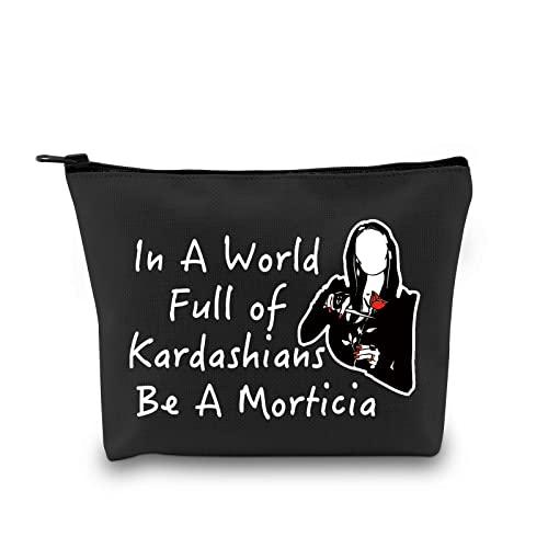 MEIKIUP Morticia Kosmetiktasche Halloween Make-up-Tasche In A World Full of Kardashians Be A Morticia, Be A Morticia Tasche schwarz, von MEIKIUP