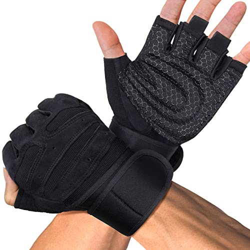 MELLIEX Fitness Handschuhe, Kraftsport Trainingshandschuhe Herren Damen rutschfest Sporthandschuhe für Gym, Gewichtheben, Crossfit & Radfahren - L von MELLIEX