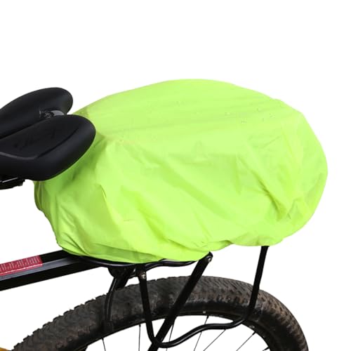 MEMOFYND 1 Stück Fahrradtasche Regenschutz, Koffer Regenschutz, Reflektierende Fahrradgepäcktasche, Regenfeste Fahrradtasche, Fahrradsatteltasche (Fluoreszierendes Grün) von MEMOFYND