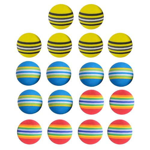 MEMOFYND 18 Stück Golfbälle, Übungsgolfschaumbälle, elastische Golfschwammbälle, geeignet für Golfübungsbälle im Innen- und Außenbereich von MEMOFYND