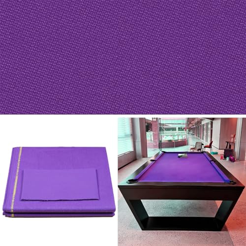MENUBWPP Billardtuch Wählen Sie EIN Billardtuch für 9 Fuß große Tische, die in Bars, Clubs, Hotels und mehr verwendet Werden (Color : Purple, Size : 9ft) von MENUBWPP