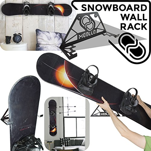 Snowboard wandhalterung (100% Stahl) (schwarz) von MEOLLO