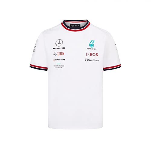 MERCEDES AMG PETRONAS Formula One Team - Offizielle Formel 1 Merchandise Kollektion - 2022 Team T-Shirt - Weiß - Kinder - 104 von MERCEDES AMG PETRONAS
