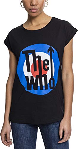Merchcode Damen MC134-Ladies The Who Classic Target Tee T-Shirt, Black, M von MERCHCODE