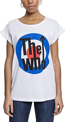 MERCHCODE Damen Ladies The Who Classic Target Tee T-Shirt, White, M von MERCHCODE