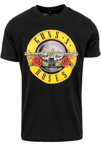 MERCHCODE Herren Guns N' Roses Logo Tee T-shirts, Schwarz, L von MERCHCODE