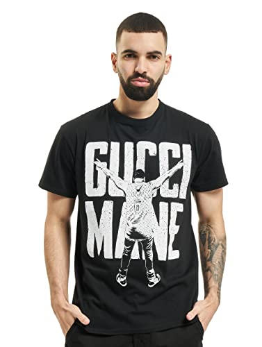 Merchcode Herren MC104-Gucci Mane Guwop Stance Tee T-Shirt, Black, XXL von MERCHCODE