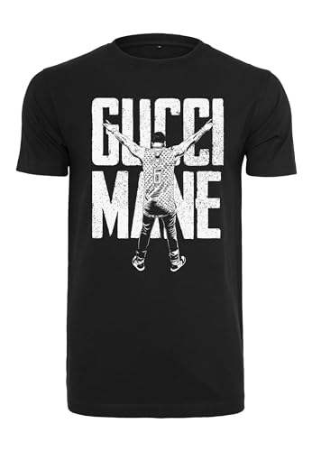 MERCHCODE Herren Gucci Mane Victory T shirt, Schwarz, XS EU von MERCHCODE