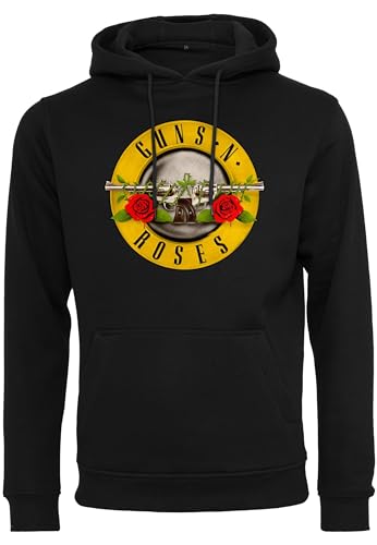 MERCHCODE Herren Guns n' Roses Logo Kapuzenpullover, Black, XL von MERCHCODE