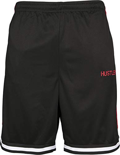 MERCHCODE Herren Hustler Mesh Shorts XL Black von MERCHCODE