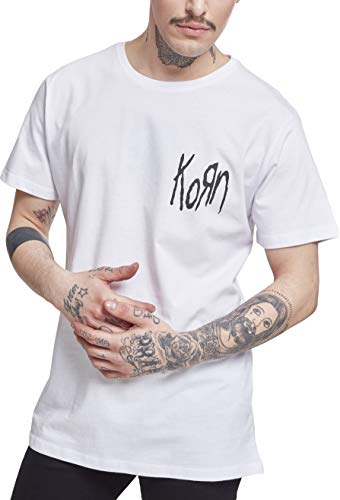 MERCHCODE Herren Korn Suffering Tee T-Shirt, White, XXL von MERCHCODE