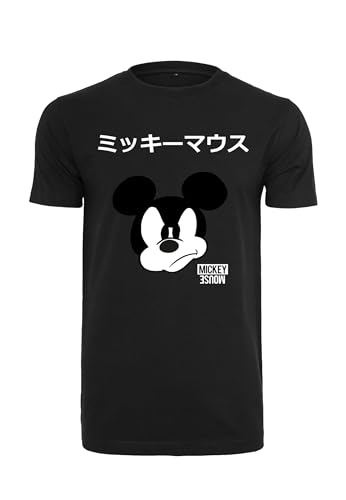 Merchcode Herren MC418-Mickey Japanese Tee T-Shirt, Black, S von MERCHCODE