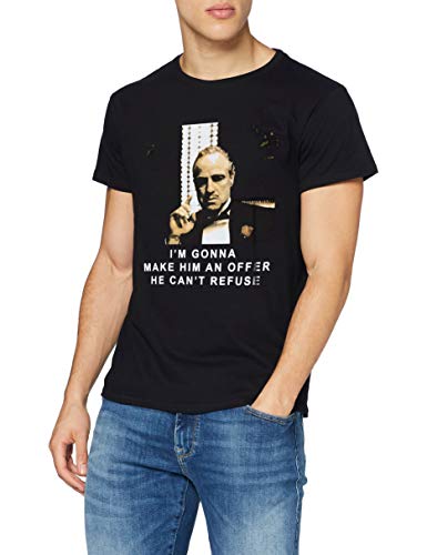 MERCHCODE Herren T-shirt Godfather Refuse Tee, Black, XS, MC086 von MERCHCODE