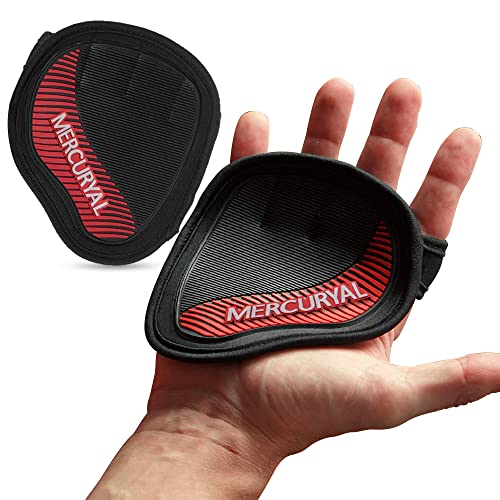 MERCURYAL Fitnesshandschuhe für Herren, Damen, neues Design, Handschuhe für Fitnessstudio, Fitnessstudio, Herren, für Training Calisthenics, Klimmzüge, Gymnastik, Muskelaufbau (L, rot) von MERCURYAL