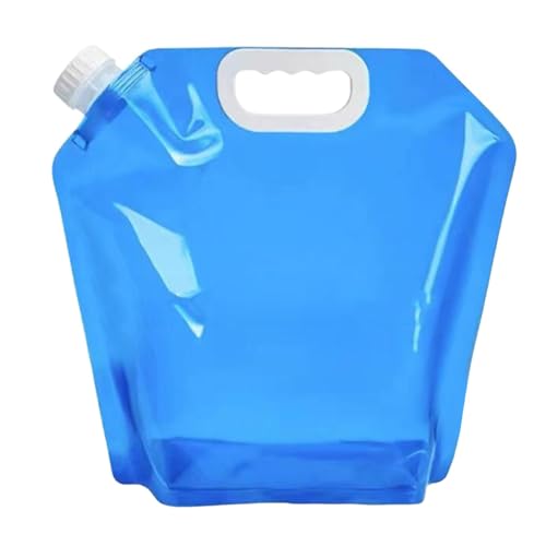 Faltbarer Wasserbehälter Auto Wasserträgerbehälter Wasserkrug für Autofahren, 5L Blau von MERIGLARE