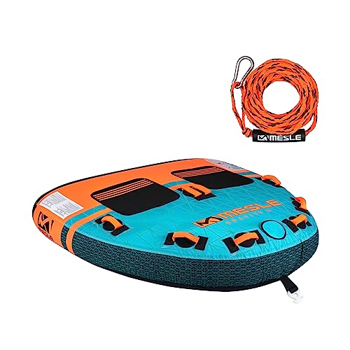 Mesle Funtube Gravity, Set mit Leine, 2-3 Personen Tube Wassersport, Wasserreifen aufblasbar, Towable Tube für Kinder & Erwachsene, Schleppring für Boot & Jetski, Wasserring von Mesle