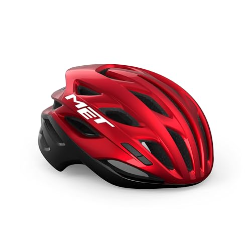 MET Sport Helm Estro MIPS Metal Bri Helmet, Rot/Schwarz (Mehrfarbig), S von MET