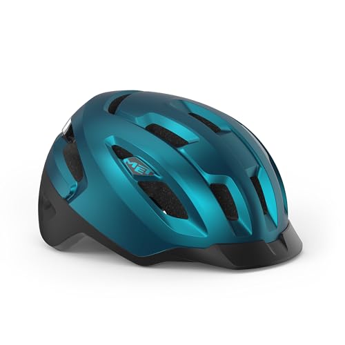 MET Sport Urbex MIPS Helm, Blau Metallic (Blau), L von MET