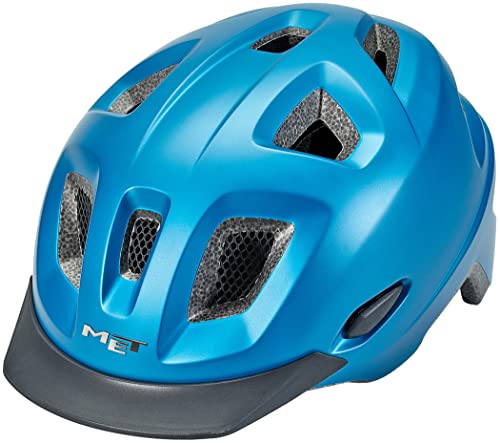 MET Sport Mobilite Helm, Blau Metallic (Blau), M von MET