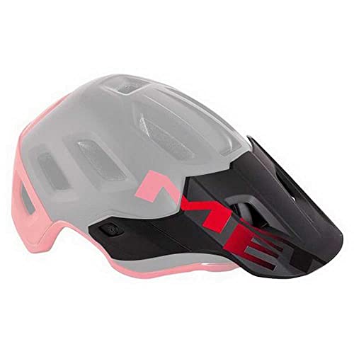 MET Sport Visier P/Helm Roam Helmet, Schwarz/Rot (Mehrfarbig), L von MET