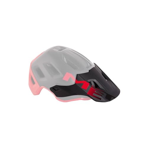 MET Sport Visier P/Helm Roam Helmet, Schwarz/Rot (Mehrfarbig), S/M von MET