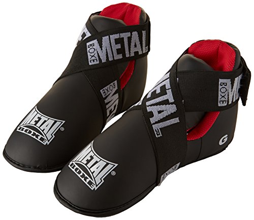 METAL BOXE Fußschutz, Größe S, Schwarz/Rot von METAL BOXE