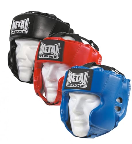 METAL BOXE MB117 Kopfschutz/Helm fürs Boxen/Kampfsport Erwachsene rot von METAL BOXE