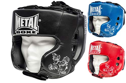 METAL BOXE MB117 Kopfschutz/Helm fürs Boxen/Kampfsport Kinder blau von METAL BOXE