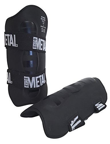 METAL BOXE MB210 Schienbeinschoner/Füße L schwarz - schwarz von METAL BOXE