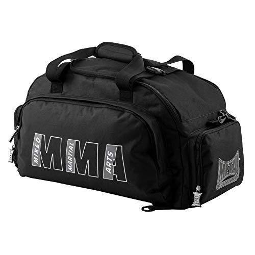 METAL BOXE Sac A DOS MMA Rucksack mit Schultergurten oder Einer klassischen Tasche mit Griffen und Schulterriemen, Schwarz, one Size von METAL BOXE