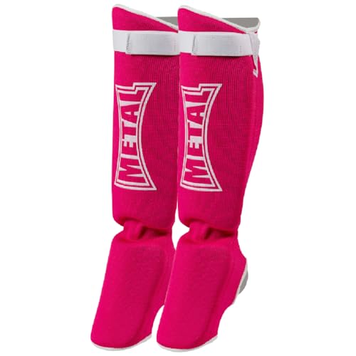 Schienbeinschoner Füße Metal Boxe Stoff rosa XXS rosa - rosa von METAL BOXE