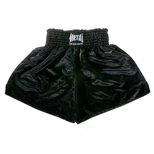 Metal Boxe – Shorts fürs Thaiboxen schwarz M schwarz von METAL BOXE