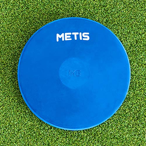 METIS Indoor/Outdoor Leichtathletik Diskus [5 Gewichte erhältlich] | Sport Gummi Diskus für Training | Gewicht Scheiben aus Gummi (0,75 kg, 1x Diskus) von METIS