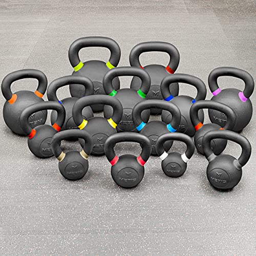 METIS Profi Gusseisen-Kettlebell [4 kg - 40 kg] | Professionelle Fitnessausrüstung - Strapazierfähige Hantel | Krafttraining/Funktionelles Training | Einzeln oder als gesamtes Set verkauft (4kg) von METIS