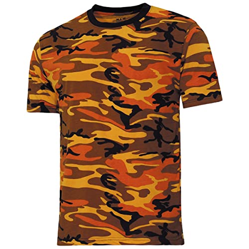 MFH US Streetstyle T-Shirt - Orange Camo Größe L von MFH