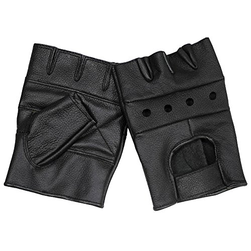 MFH Herren Fingerlose Handschuhe Deluxe Schwarz Größe XXL von MFH