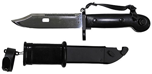 MFH Bajonett, AK 47 mit Scheide, schwarzer Griff von MFH