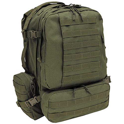 MFH Italienischer Rucksack Tactical Modular 45 l Daypack Outdoor Backpack (Oliv) von MFH