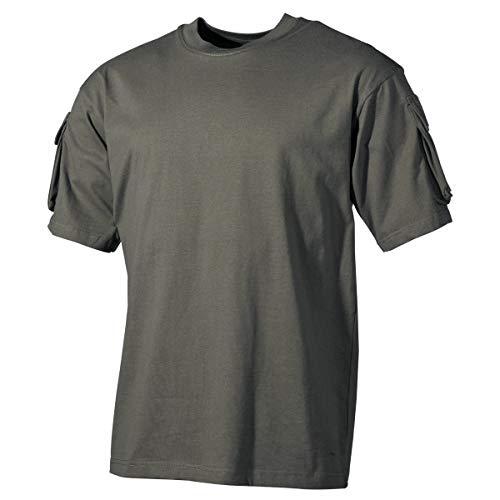 MFH US Army Herren T-Shirt mit Ärmeltaschen (Oliv/L) von MFH