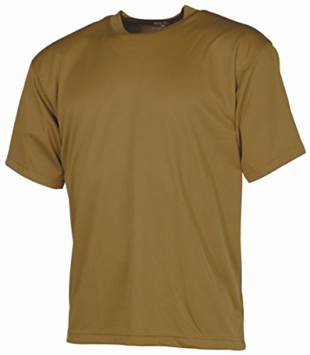 MFH US Army Tactical T-Shirt Taktisches Shirt Tarnschirt Kurzarm Rundhals Herrenshirt (Coyote Tan/M) von MFH